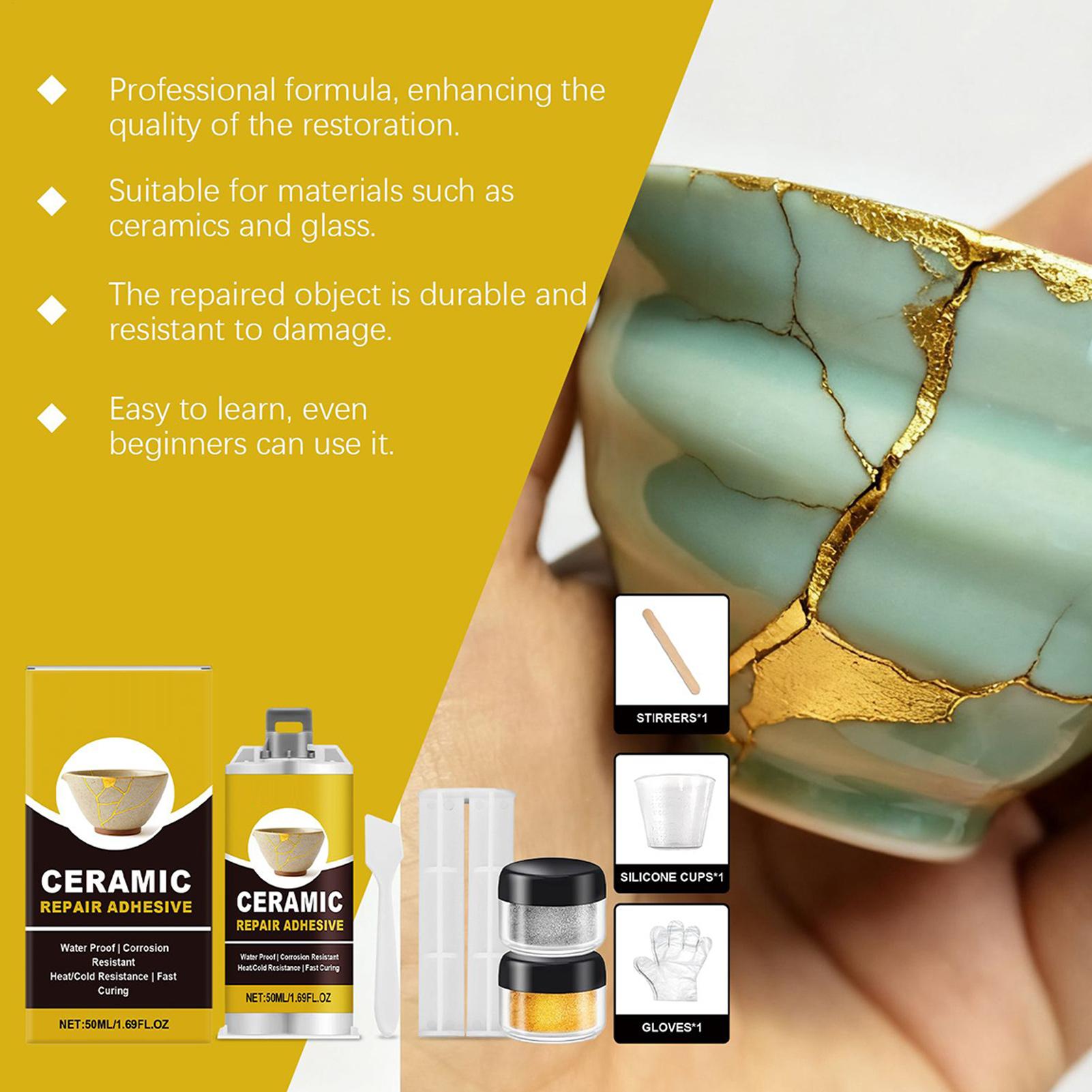 Gold Glue for Ceramics Glass S - Tile Grout Repair 评论和价格