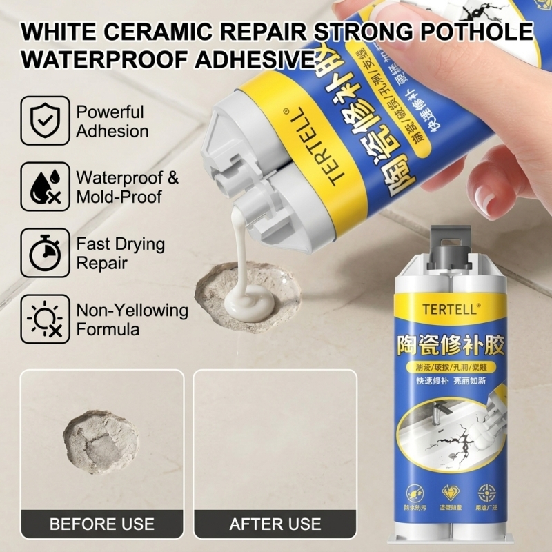 White Ceramic Crack Repair Adh - Tile Grout Repair 评论和价格